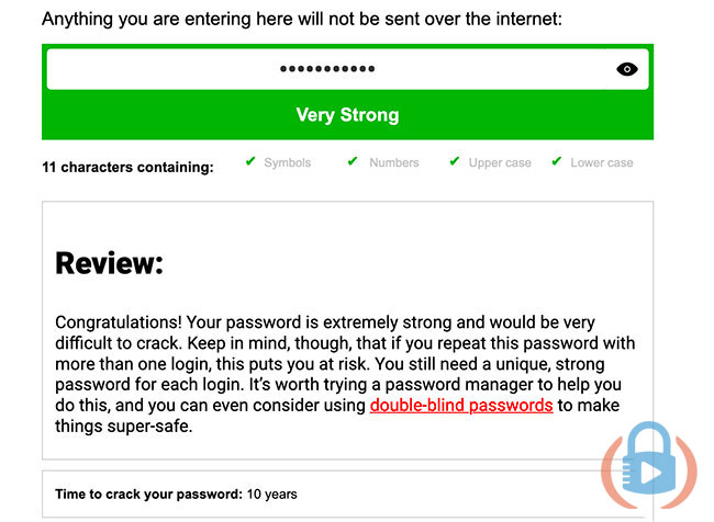 Password strength checker by All Things Secured