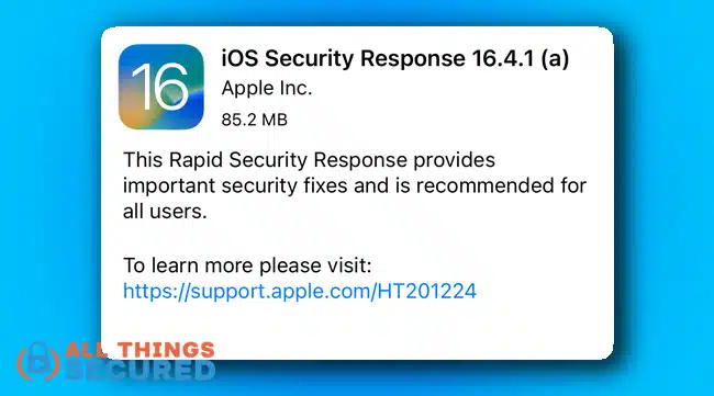 Apple's Rapid Security Response