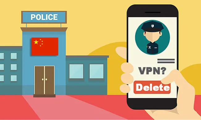 China police station checks my phone for a VPN