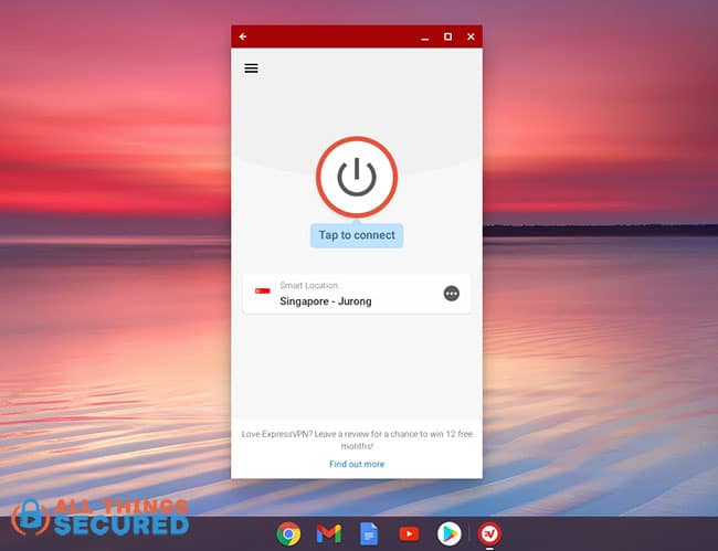 Chromebook Android App VPN setup
