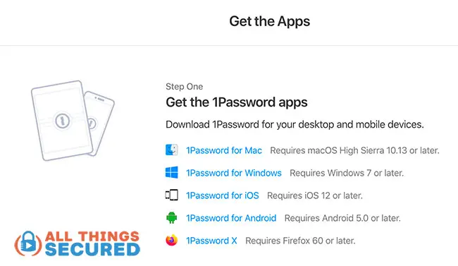 Download the appropriate password manager app