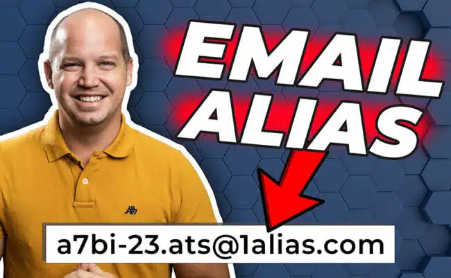 Email aliases for extra online security