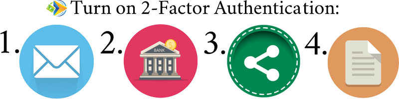 The critical places you should turn on 2-factor authentication today.