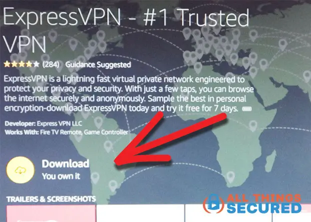 Download ExpressVPN on Fire TV