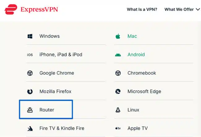 ExpressVPN Router Setup