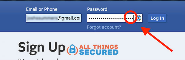 Add your unique key to the Facebook password