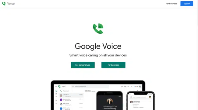 Google Voice as an alternative