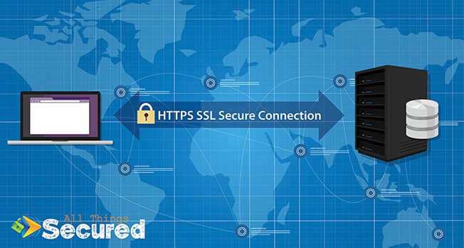 HTTPS creates a secure connection between your computer and the server.
