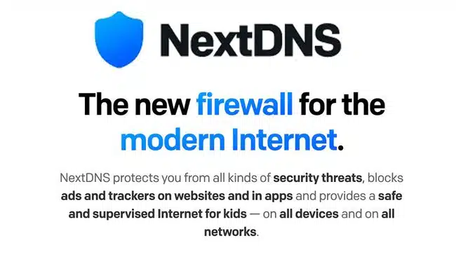 NextDNS: firewall for the modern internet