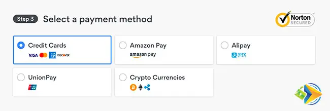 NordVPN payment methods