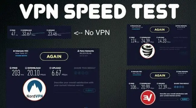Comparing NordVPN vs ExpressVPN in speed tests