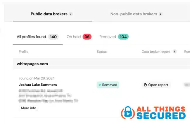 Onerep data report