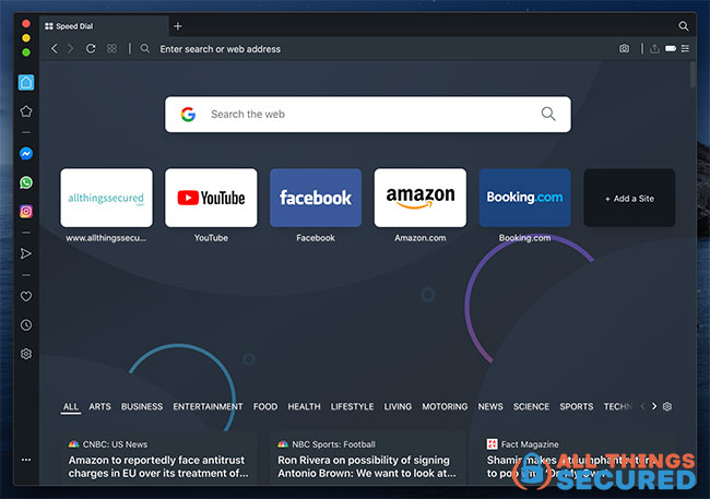 Opera browser, a fast alternative to Chrome