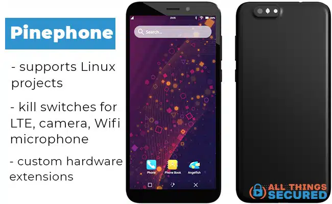 Pinephone secure phone option