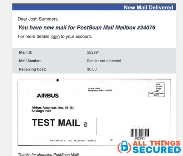 PostScan Mail inbox