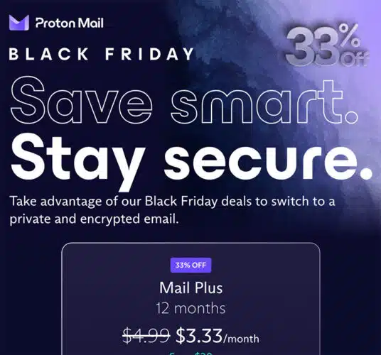 Proton Privacy Black Friday Deal