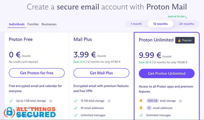 Proton Mail: Get a private, secure, and encrypted email account