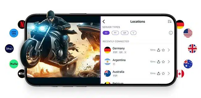 PureVPN Mobile streaming