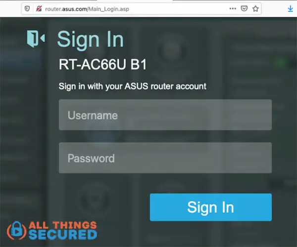 Router login