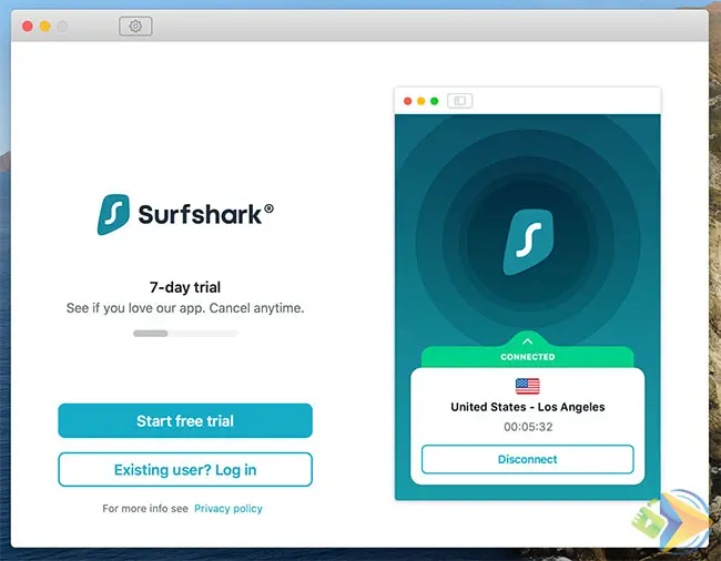 Download and install Surfshark