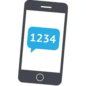 Using text message as a 2 factor authentication