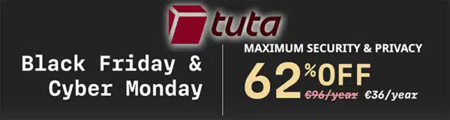 Tuta Black Friday deal