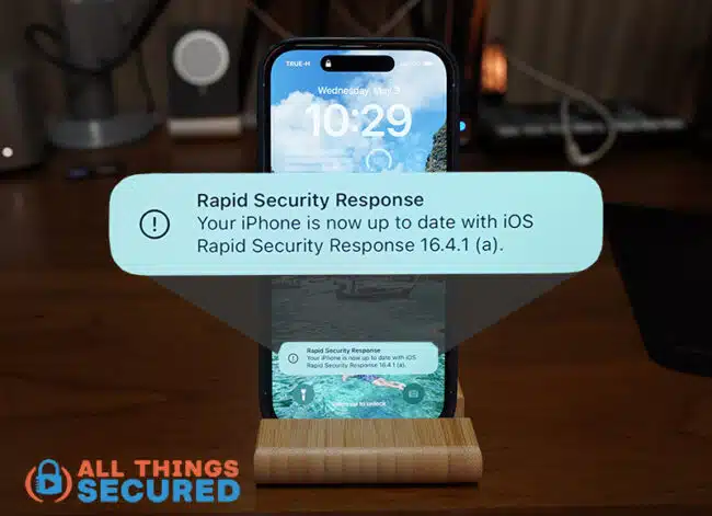 An iPhone that has been updated to iOS 16.4.1 (a)