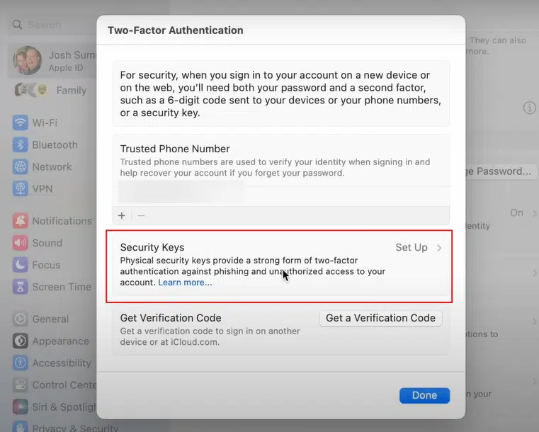  iCloud Security Key