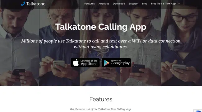 Talktone calling app